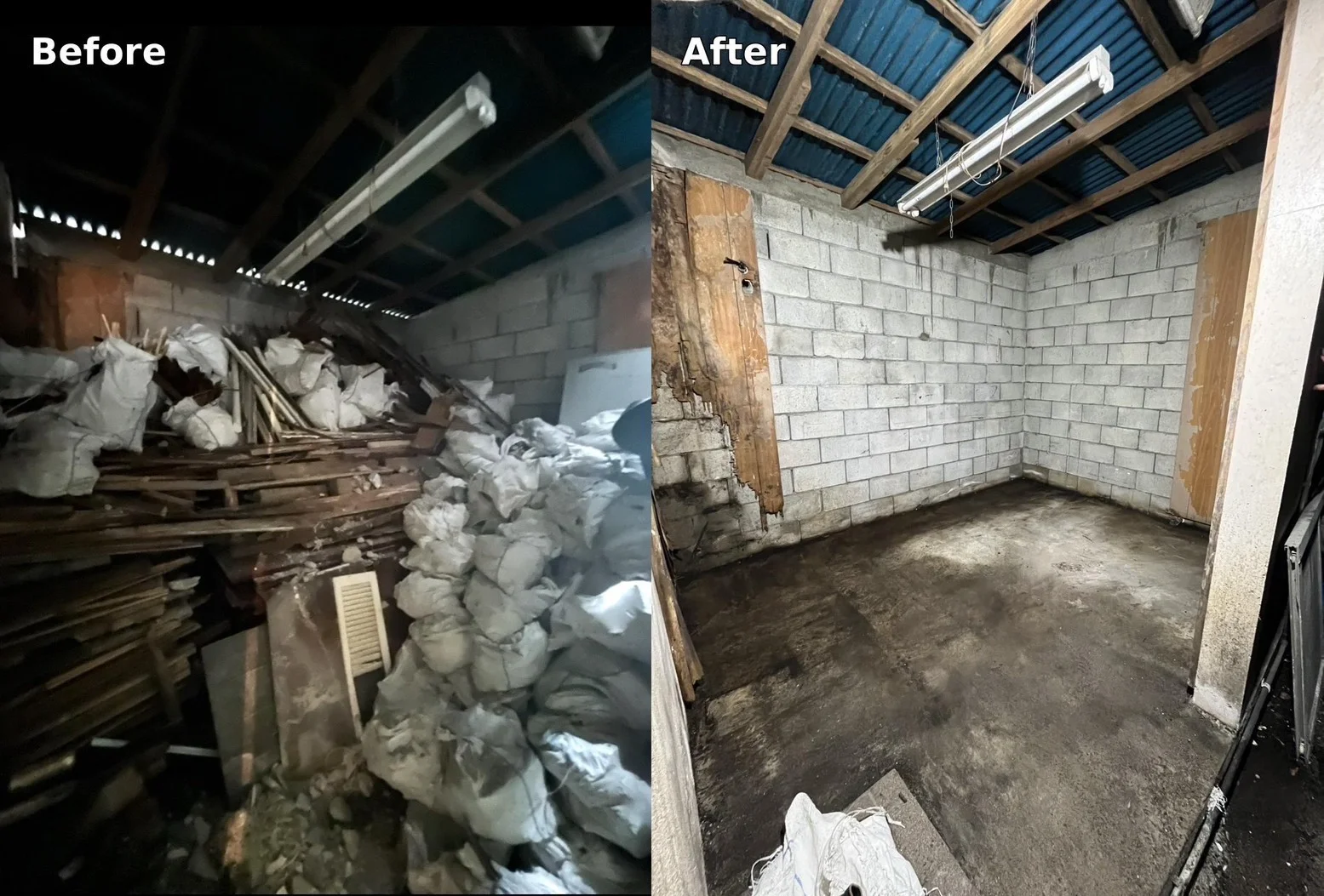 不用品回収・残地物撤去の実績1 Before After